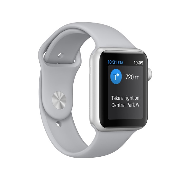 APPLE Watch Series 1 Sport 38mm Silver Aluminum Case, White Sport Band